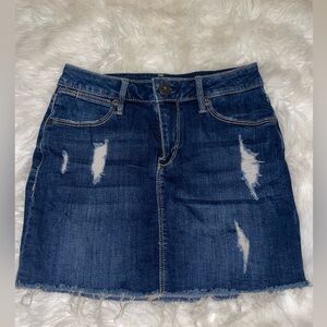 American Rag: Deep blue jean skirt